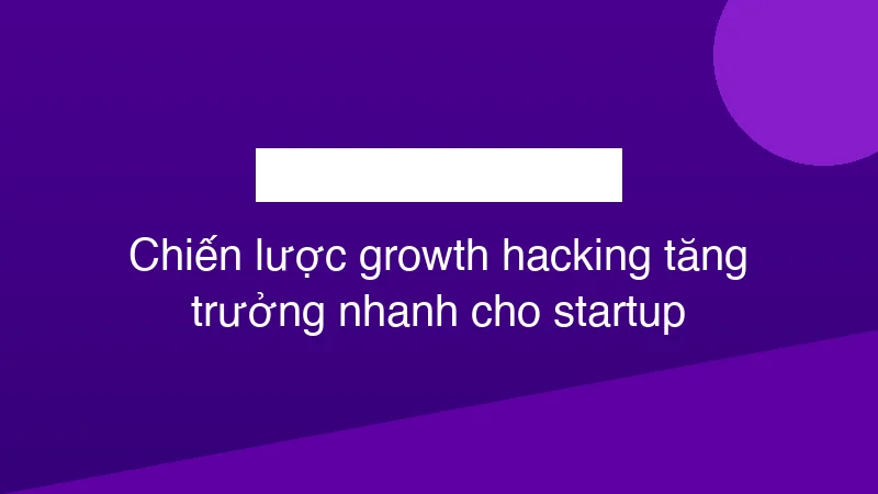 Hình ảnh minh họa Chiến lược growth hacking tăng trưởng nhanh cho startup